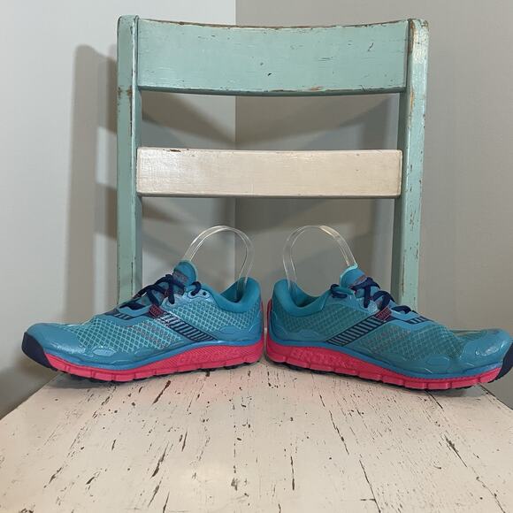 Brooks Womens Pure Grit 5 1202301B433 Blue Running Shoes Sneakers Size 7 B - Picture 6 of 8
